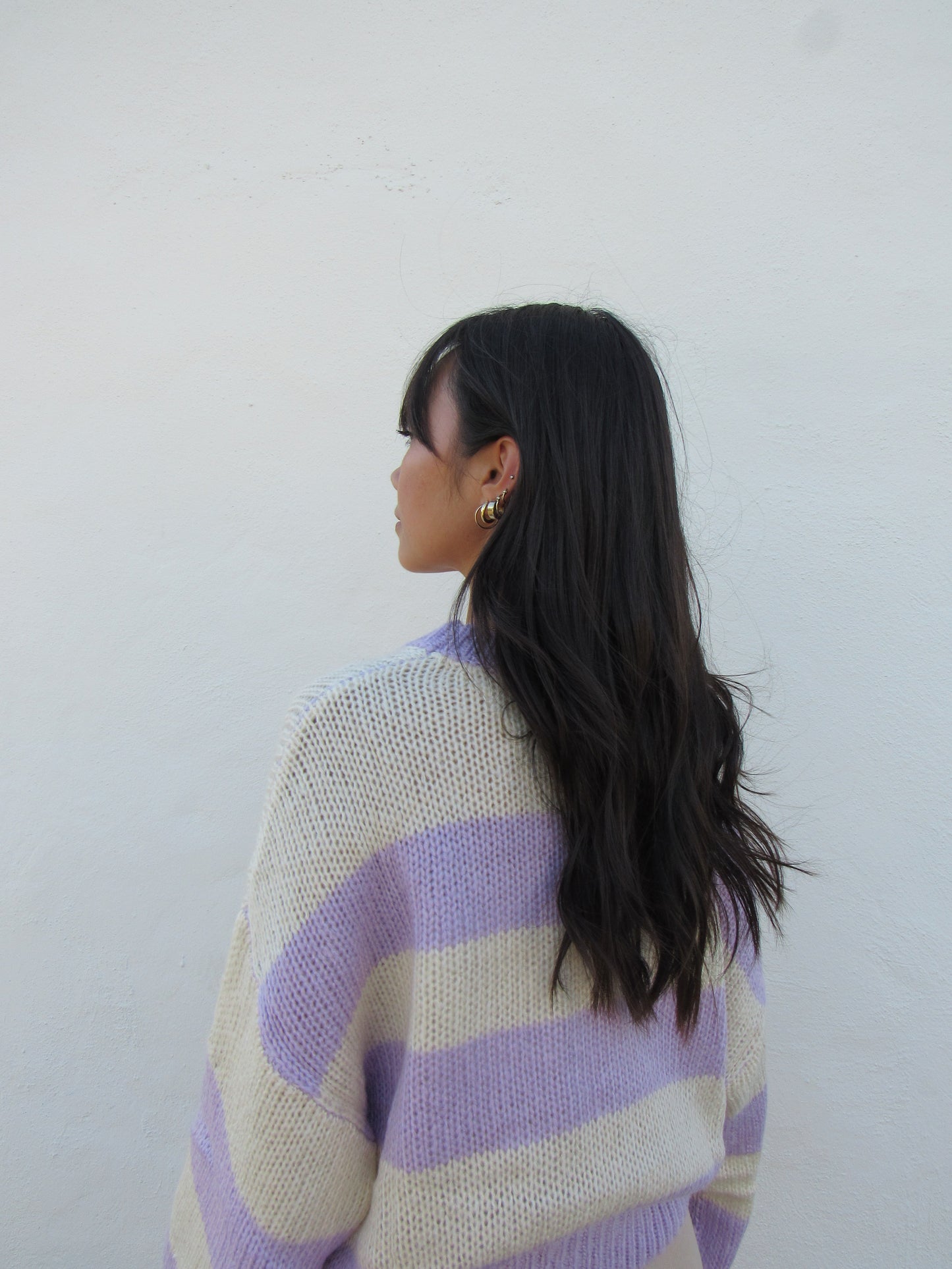 Purple Stripe Sweater