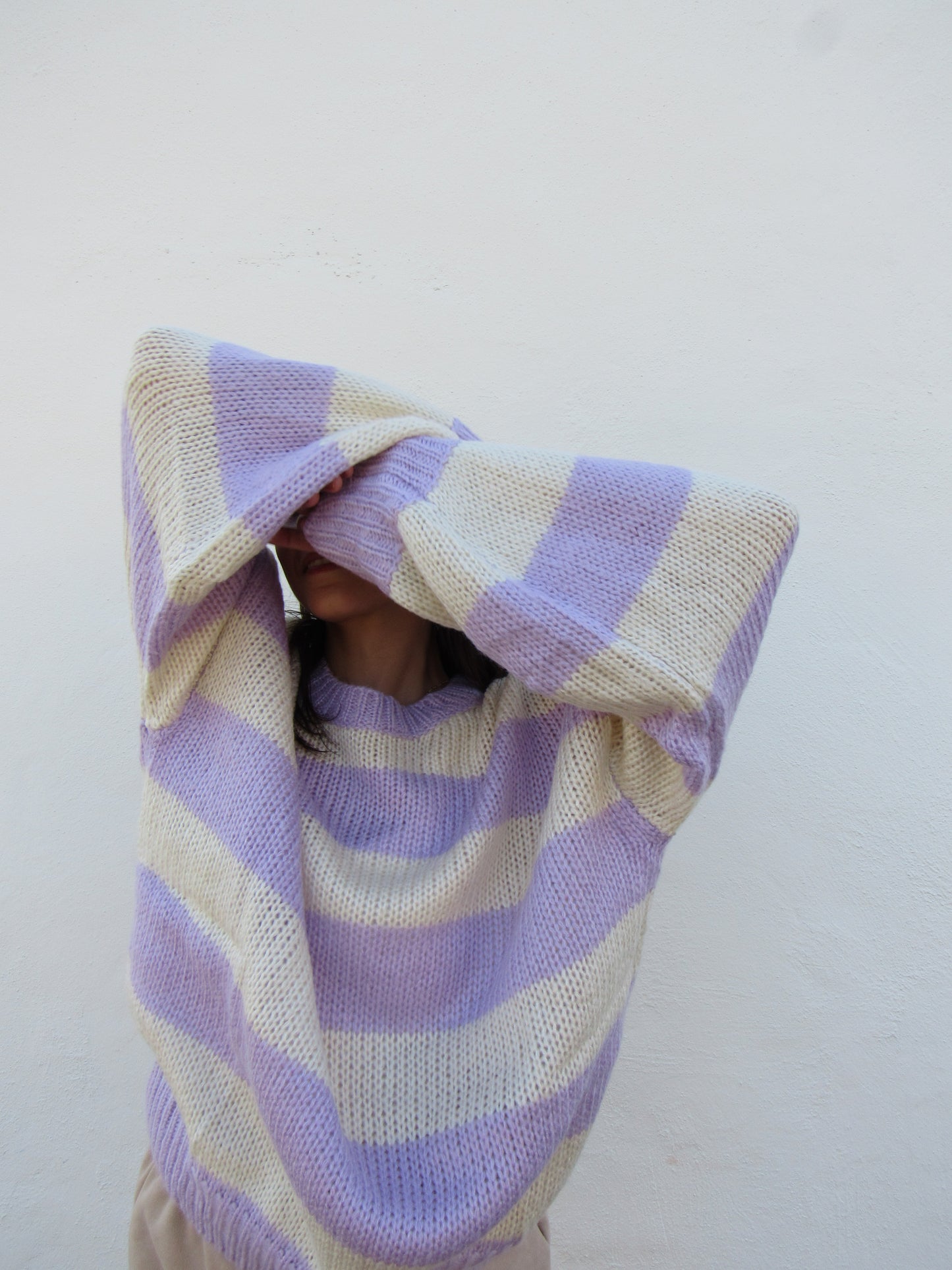 Purple Stripe Sweater