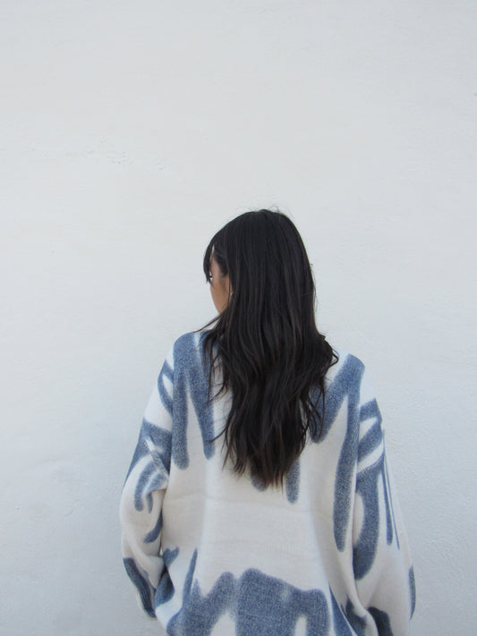 Blue Stripe Crewneck Pullover